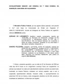 EXCELENTÍSSIMO SENHOR JUIZ FEDERAL DA 1° VARA FEDERAL DA SUBSEÇÃO JUDICIÁRIA DE CAÇADOR/SC