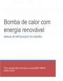 Manual bomba de calor com energia renovável