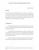 Solução Pacifica de Conflitos Internacionais