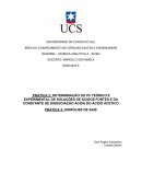 DETERMINAÇÃO DO Ph TEÓRICO E EXPERIMENTAL DE SOLUÇÕES DE ÁCIDOS FORTES E DA CONSTANTE DE DISSOCIAÇÃO ÁCIDA DO ÁCIDO ÁCETICO