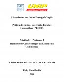 Pratica de Ensino Integração Escola X Comunidade