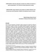 CONCILIAÇÃO: Tratamento adequado à solução dos conflitos de interesses, a partir da Resolução Nº. 125 / 2010 do Conselho Nacional de Justiça.