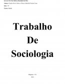 Trabalho De Sociologia