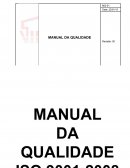 O MANUAL DA QUALIDADE