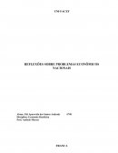 REFLEXÕES SOBRE PROBLEMAS ECONÔMICOS NACIONAIS