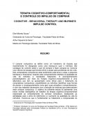 TERAPIA COGNITIVO-COMPORTAMENTAL E CONTROLE DO IMPULSO DE COMPRAR