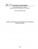 A SAÚDE E SEGURANÇA OCUPACIONAL EM ATIVIDADES AGROPECUÁRIAS