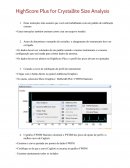 HighScore Plus for Crystallite Size Analysis