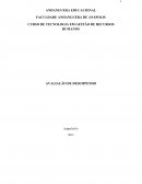 CURSO DE TECNOLOGIA EM GESTÃO DE RECURSOS HUMANOS AVALIAÇÃO DE DESEMPENHO