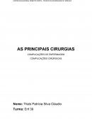 AS PRINCIPAIS CIRURGIAS