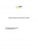 CADERNO DE EXERCÍCIOS: INTRODUÇÃO A ECONOMIA