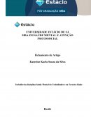 Fichamento de Saúde Mental do Trabalhador na Terceira Idade