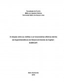 A relação entre as chefias e os funcionários efetivos dentro da Superintendência de Desenvolvimento da Capital - SUDECAP.