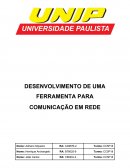 APS - DESENVOLVIMENTO DE UMA FERRAMENTA PARA COMUNICAÇÃO EM REDE