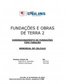 DIMENSIONAMENTO DE FUNDAÇÕES TIPO TUBULÃO