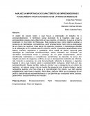 ANÁLISE DA IMPORTÂNCIA DE CARACTERÍSTICAS EMPREENDEDORAS E PLANEJAMENTO PARA O SUCESSO DE UM LATICÍNIO EM REBOUÇAS