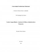 Gestão Compartilhada e Ausência de Políticas Administrativas Financeira