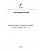 Riscos Ergonômicos em Profissionais de Enfermagem em Hospital