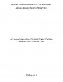 APLICAÇÃO DA CURVA DE PHILLIPS NA ECONOMIA BRASILEIRA - ECONOMETRIA