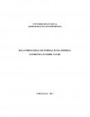 RELATÓRIO GERAL DE FORMAÇÃO DA EMPRESA