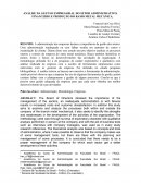 ANÁLISE DA GESTÃO EMPRESARIAL DO SETOR ADMINISTRATIVO, FINANCEIRO E PRODUÇÃO DO RAMO METAL MECÂNICA