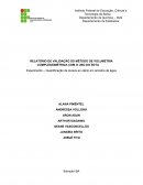 RELATÓRIO DE VALIDAÇÃO DO MÉTODO DE VOLUMETRIA COMPLEXIOMÉTRICA COM O USO DO EDTA