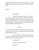 EXCELENTÍSSIMO SENHOR DOUTOR JUIZ DE DIREITO DA 1° VARA CRIMINAL DA COMARCA DE BELO HORIZONTE DO ESTADO DE MINAS GERAIS