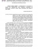 ENSAIO CRÍTICO SOBRE A COMPREENSÃO DA SOCIEDADE A PARTIR DA PERSPECTIVA DOS TEÓRICOS CLÁSSICOS DA SOCIOLOGIA: AUGUSTO COMTE, ÉMILE DURKHEIM, MAX WEBER E KARL MARX