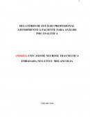 RELATÓRIO DE ESTÁGIO PROFISSIONAL ATENDIMENTO À PACIENTE PARA ANÁLISE PSICANALÍTICA