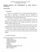 REAÇÕES PERIGOSAS COM DESPRENDIMENTO DE GASES TÓXICOS E INFLAMÁVEIS