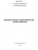 Aplicação web para o gerenciamento das tarefas acadêmicas