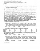 TESTE PARA TERCEIRO ANO ASSUNTO GEOMETRIA ANALITICA