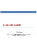 DEFINIÇÃO DE UMA CADEIA DE MARKOV