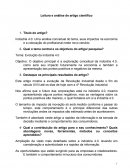 Analise do artigo cientifico"Indústria 4.0: Uma análise conceitual do tema, seus impactos na economia e a colocação do profissional neste novo cenário."