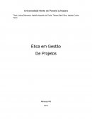 Etica em gestão de projetos