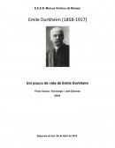 Um Pouco da Vida de Emile Durkheim