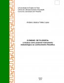 O Ensino de filosofia: a música como possível instrumento metrológico ao conhecimento filosófico.