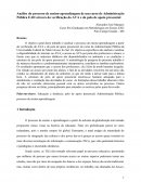 Análise do processo de ensino-aprendizagem de um curso de Administração Pública EAD através da verificação do AVA e do polo de apoio presencial