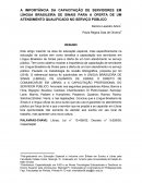 A IMPORTÂNCIA DA CAPACITAÇÃO DE SERVIDORES EM LÍNGUA BRASILEIRA DE SINAIS PARA A OFERTA DE UM ATENDIMENTO QUALIFICADO NO SERVIÇO PÚBLICO