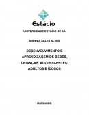 DESENVOLVIMENTO E APRENDIZAGEM DE BEBES, CRIANÇAS, ADOLESCENTES E ADULTOS