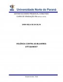 VIOLÊNCIA CONTRA A MULHER: ATÉ QUANDO?