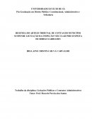 RESENHA DO ARTIGO TRIBUNAL DE CONTAS DO MUNICÍPIO SUSPENDE LICITAÇÃO DA INSPEÇÃO VEICULAR POR SUSPEITA DE IRREGULARIDADES