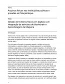 Arquivos físicos nas instituições publicas e privadas