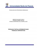 Trabalho Unopar Finanças Corporativas