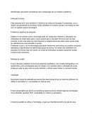 Identificação das partes necessárias para a elaboração de um trabalho acadêmico