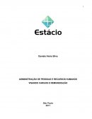 ADMINISTRAÇÃO DE PESSOAS E RECURSOS HUMANOS VISANDO CARGOS E REMUNERAÇÃO