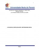 A VIOLENCIA CONTRA MULHER: UM PROBLEMA SOCIAL