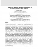 O RESGATE DE OBRAS RESIDENCIAIS MODERNAS DO ARQUITETO ANTONIO LUIZ EM TERESINA