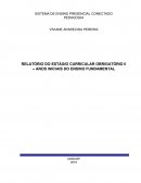 RELATÓRIO DO ESTÁGIO CURRICULAR OBRIGATÓRIO II – ANOS INICIAIS DO ENSINO FUNDAMENTAL