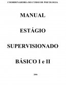 O MANUAL ESTÁGIO SUPERVISIONADO - FACID